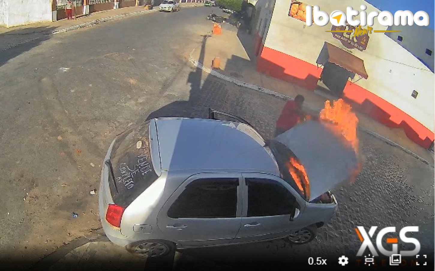 Ibotirama: Princípio de incêndio em carro mobiliza brigadistas e populares nesta quarta-feira (24)