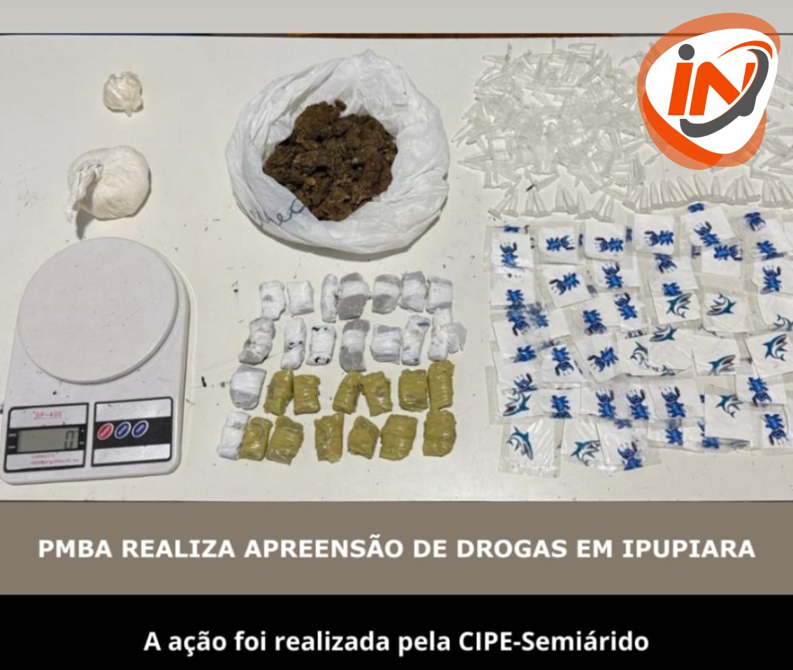 A CIPE-Semiárido realizou mais uma ação importante no combate ao tráfico de drogas em Ipupiara nesta quinta-feira (04).  Durante patrulhamento, a guarnição encontrou uma grande quantidade de entorpecentes e materiais usados no comércio ilícito. Confira o que foi apreendido: