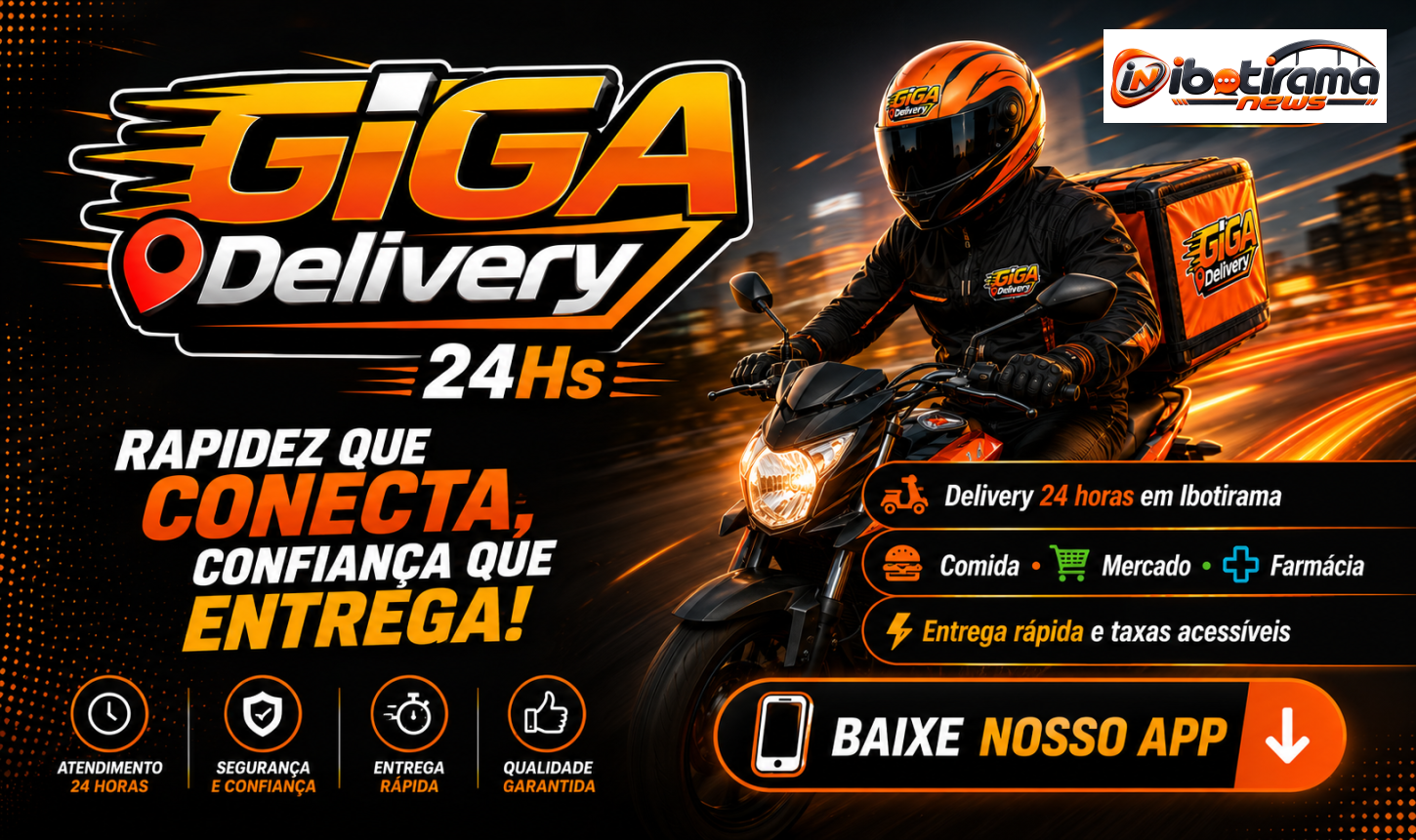 Giga Delivery 24Hs: empresa 100% ibotiramense aposta em atendimento 24 horas e prepara expansão para outras cidades